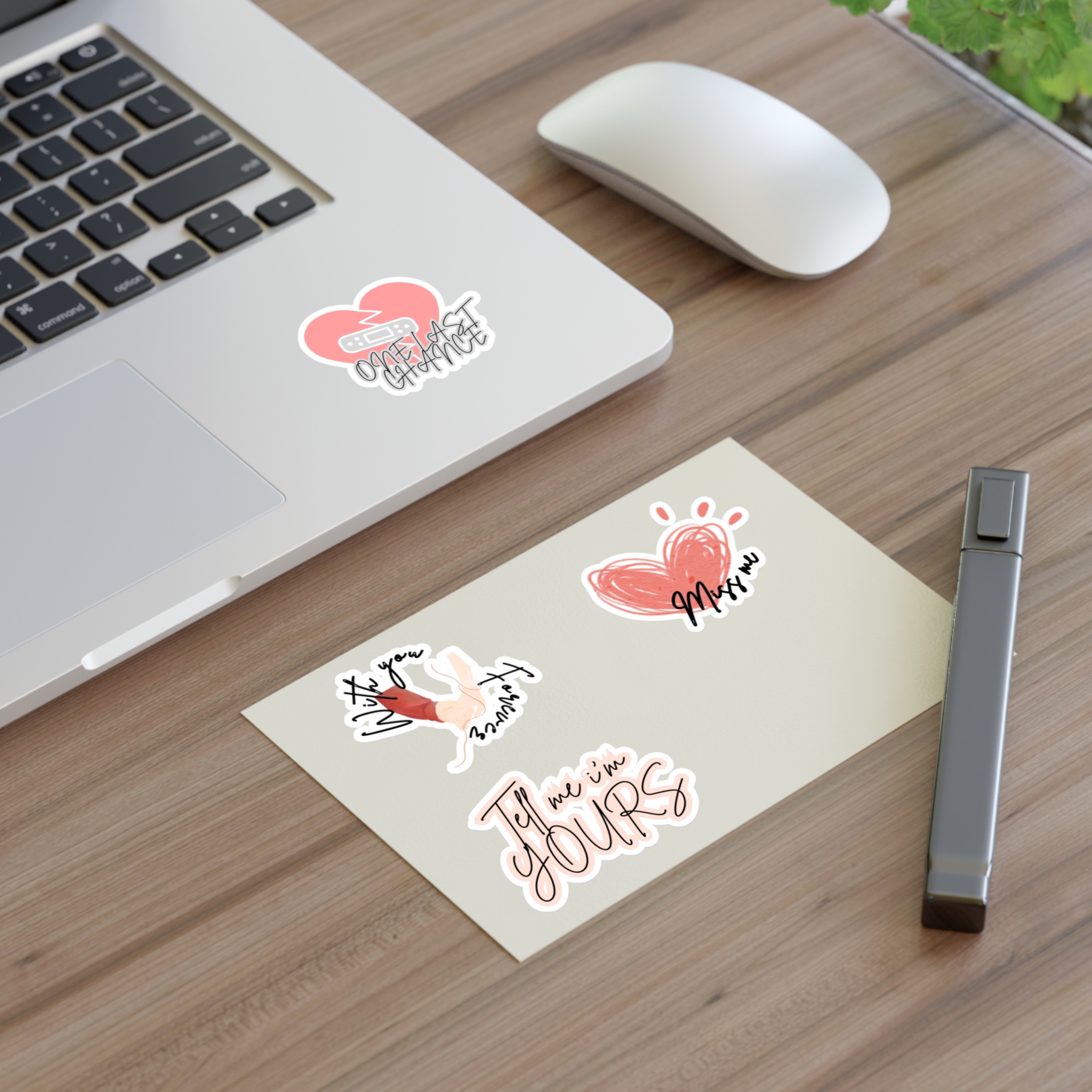 K.O.S.S: ONE LAST CHANCE Sticker Sheet — "Miss Me" & "Tell Me I'm Yours" Romantic Stickers - Image 3