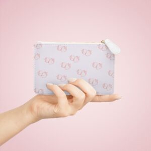 K.O.S.S: GOL - Mini Clutch Bag — Pink Kissing Cat Pattern Zip Pouch